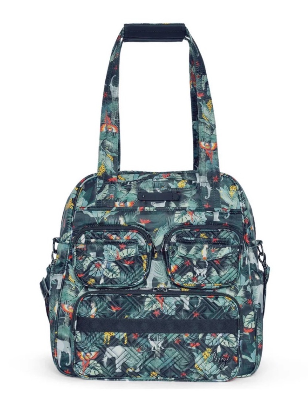 Lug Puddle Jumper LE Convertible Tote Bag NWT Wildlife Black